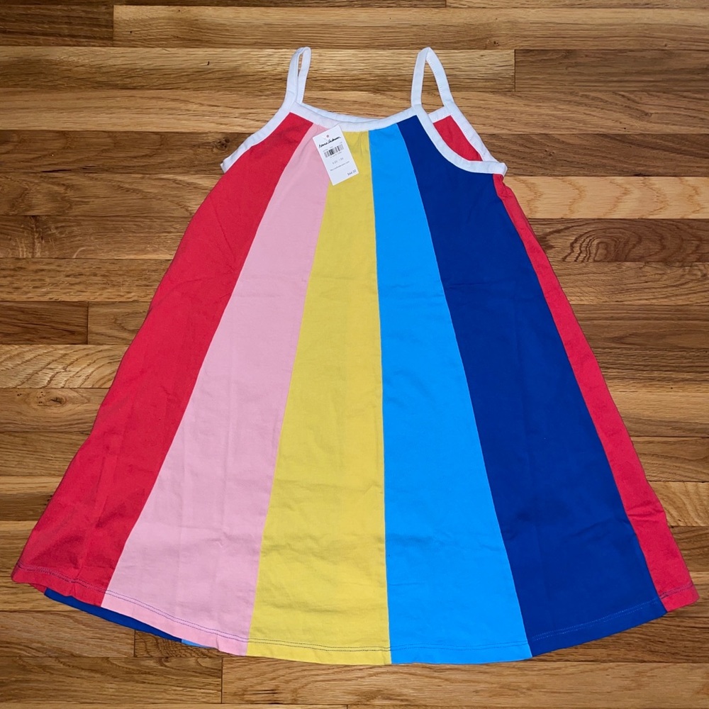 🌈Hanna Andersson multicolor girls size 8 tent dress 🌈